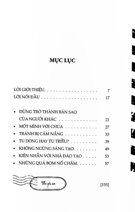 Gửi em Bạn trẻ mới bước vào đời tu,