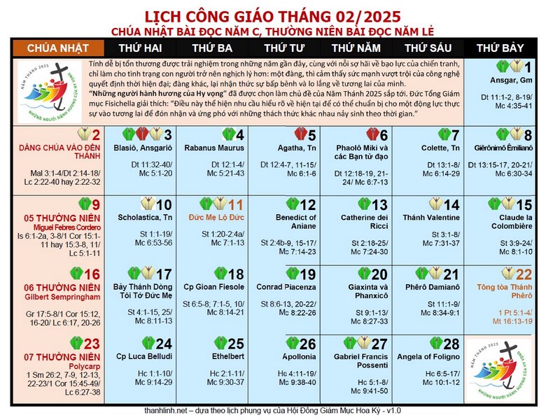 lich công giáo 2025, lịch phụng vụ 2025, lịch phụng vụ công giáo 2025, lịch công giáo ăn chay, lịch công giáo và dân tộc, hôm nay cha mặc áo lễ màu gì, cha mặc áo lễ màu gì lịch công giáo hôm nay lễ gì, lịch công giáo hàng ngày, lịch công giáo mùa vọng, lịch công giáo mùa chay, lịch công giáo tuần,